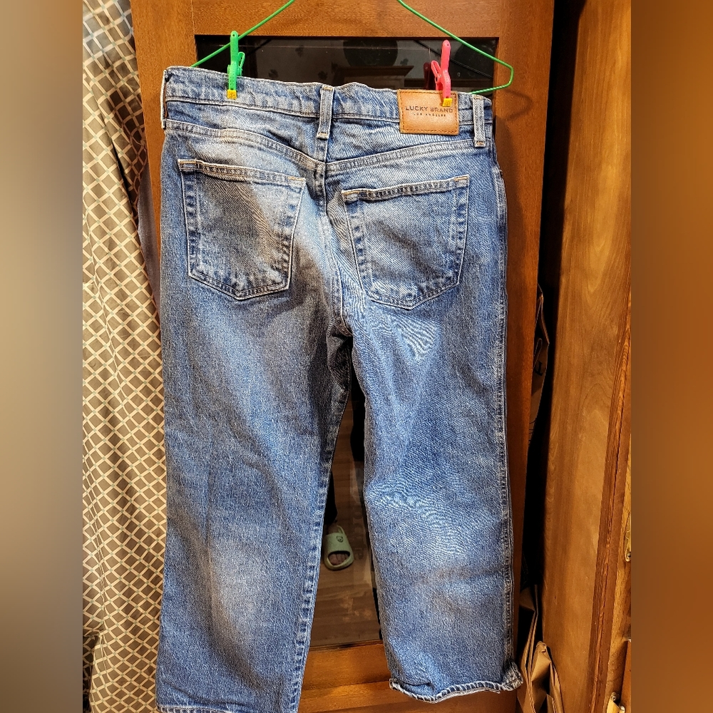 Lucky brand mid rise Crop Wide leg